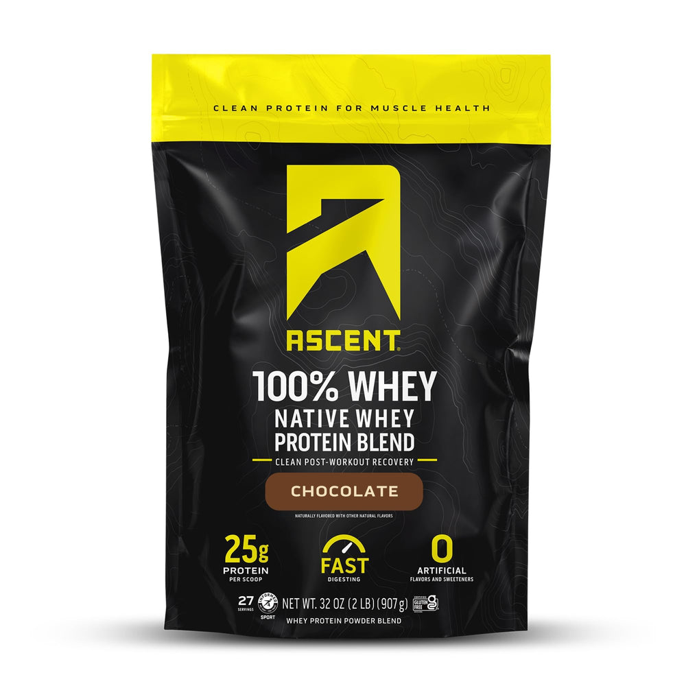 Ascent 100% Whey Protein Bottle ready for a post-workout shake