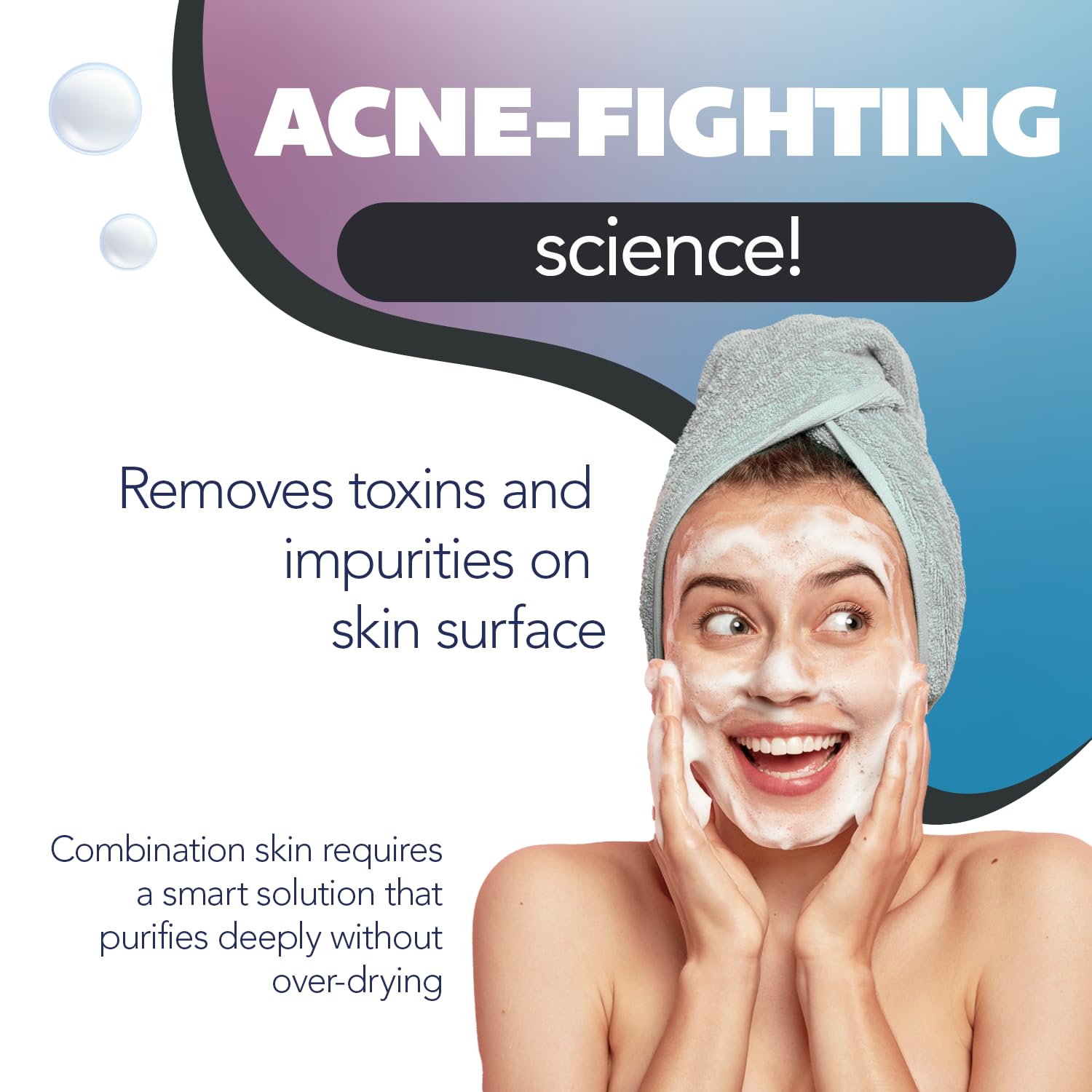 Asepxia charcoal bar soap pore-cleanse scene emphasizes dirt and oil removal.