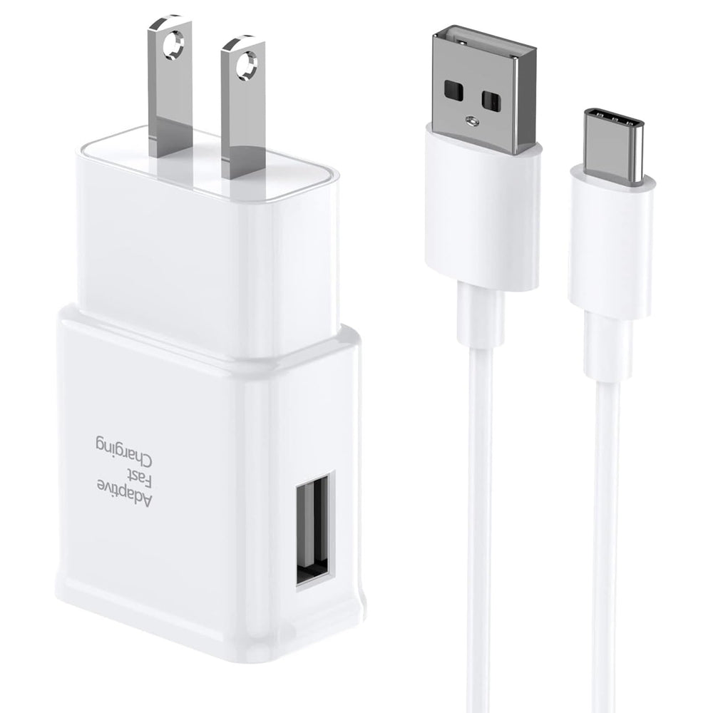 Aseyuwde Samsung fast-charging wall charger with compact design for bedside charging.