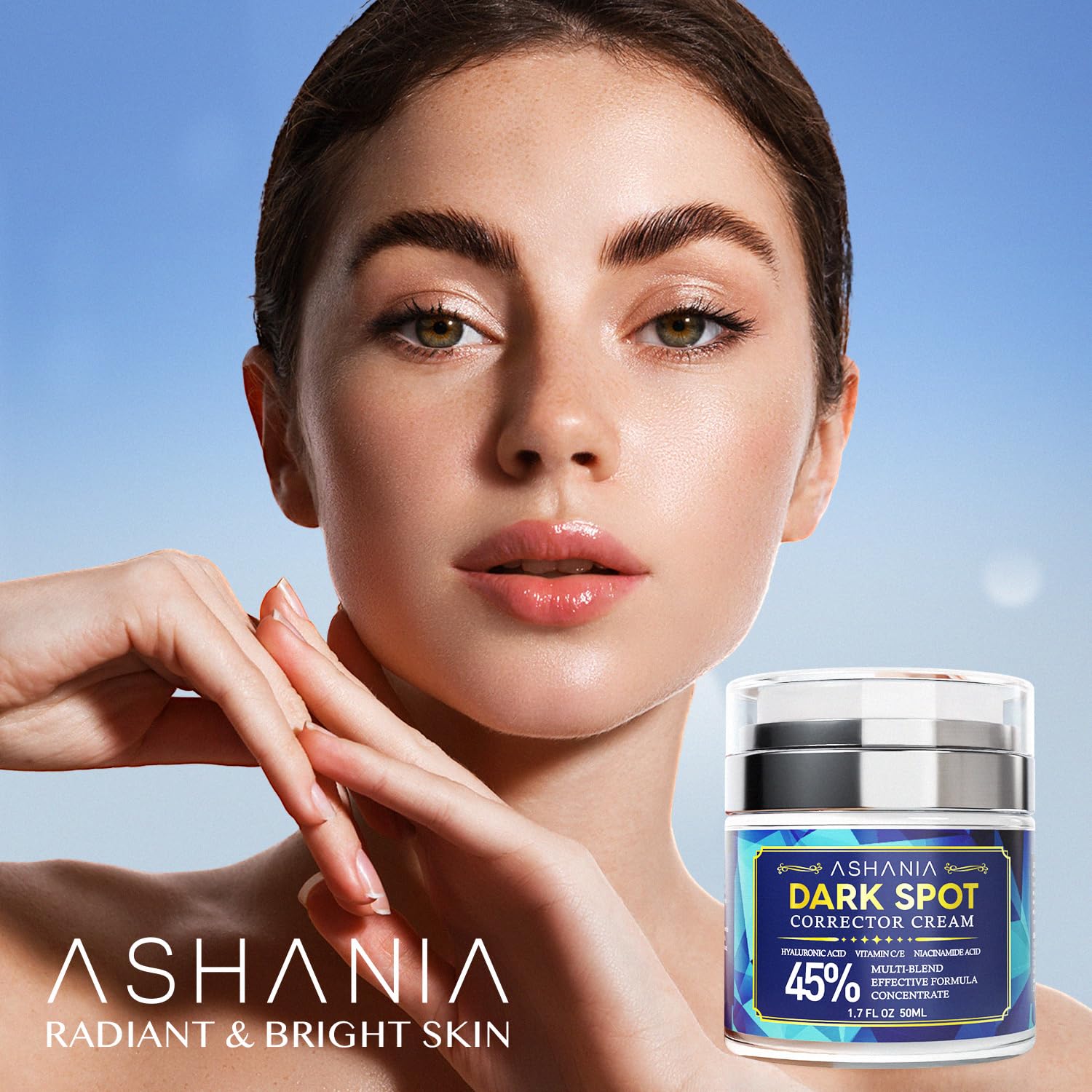 Ashania being applied on the arm as part of a daily body routine.