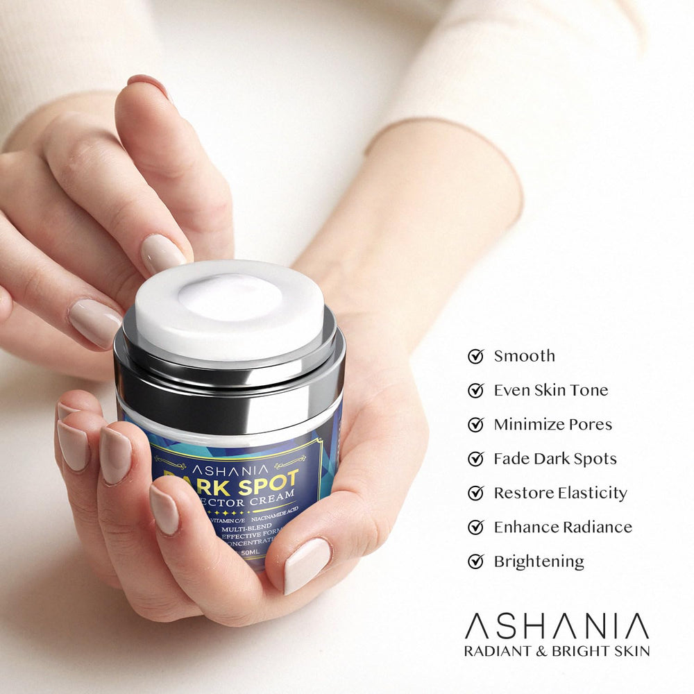 Closeup of Ashania cream texture indicating fast absorption on contact.