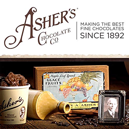 Asher's Chocolates improved box design enhances gift-ready presentation.