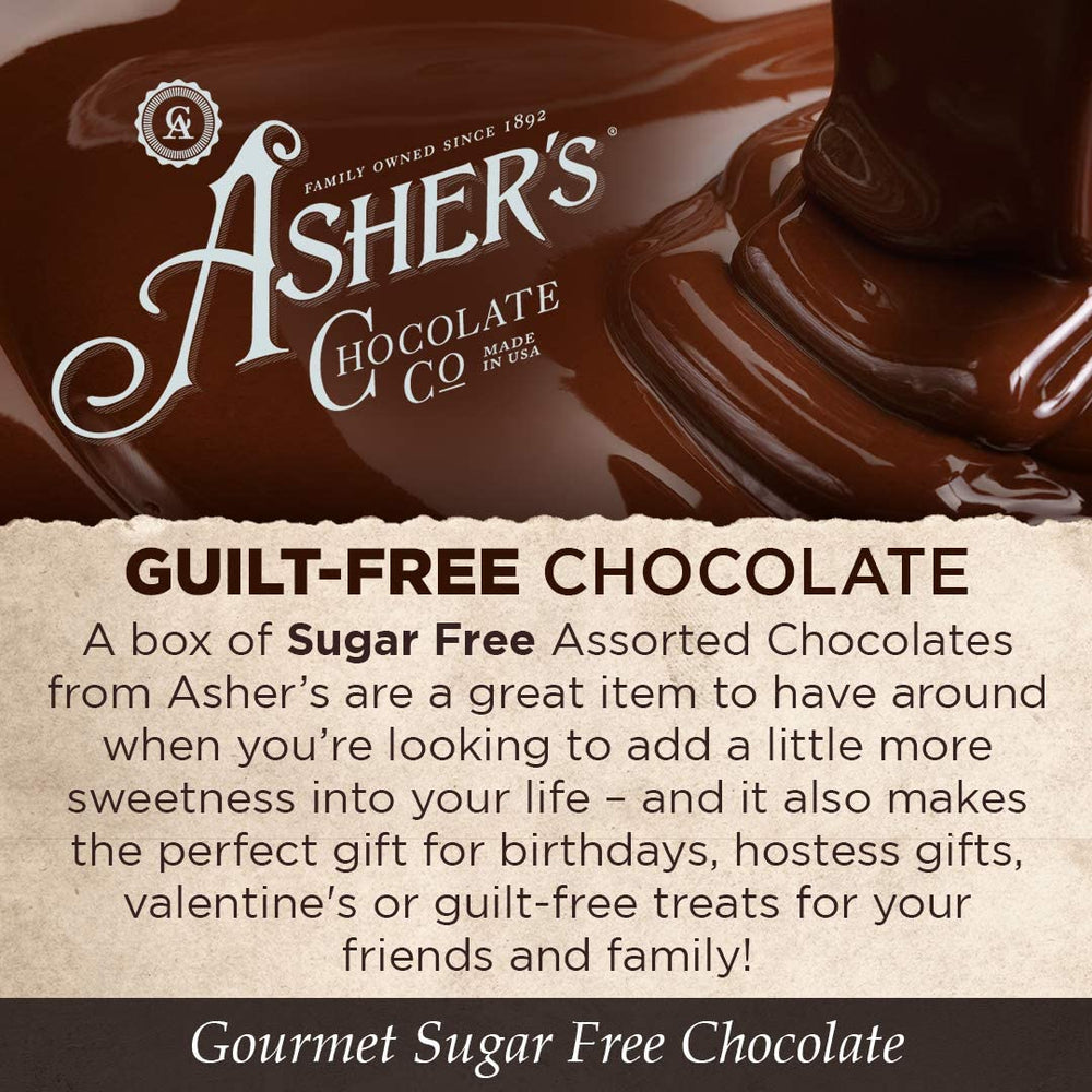 Asher's Sugar Free gift-ready box, perfect for celebrations.