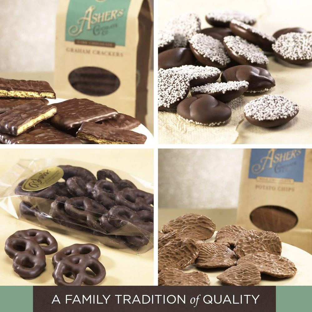 Asher's Sugar Free assorted milk and dark chocolates for gatherings.