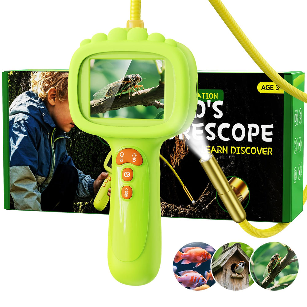Ashfly borescope camera for kids with 2.4 inch screen for clear outdoor viewing