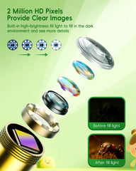Ashfly endoscope with 8 LED lights for night time discoveries