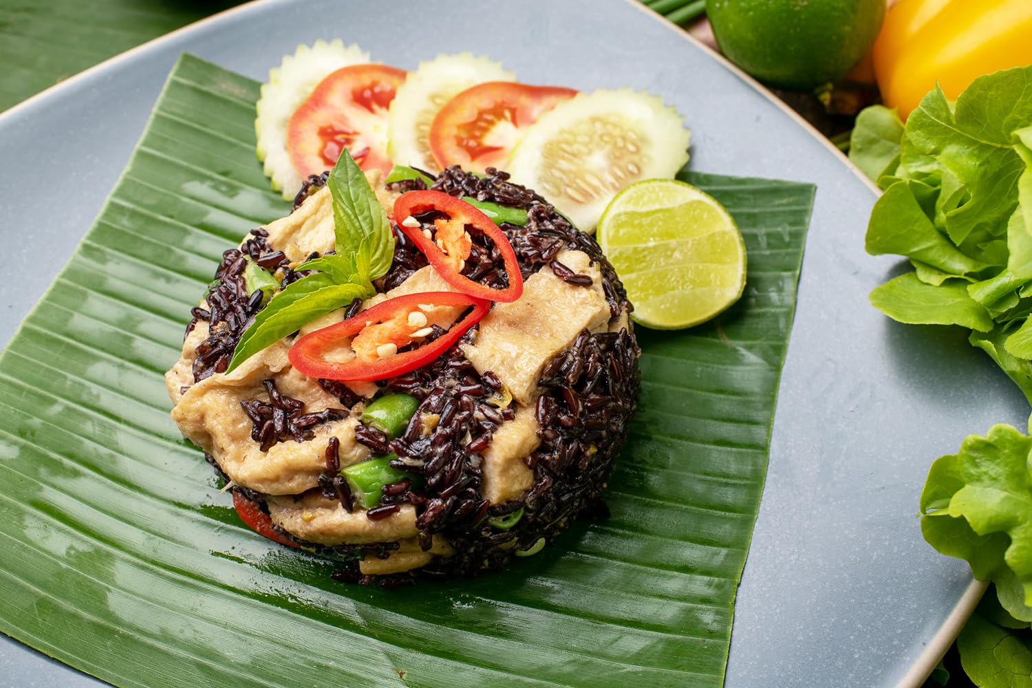 Asian Best Riceberry Rice plated bowl demonstrates a colorful, adaptable staple.
