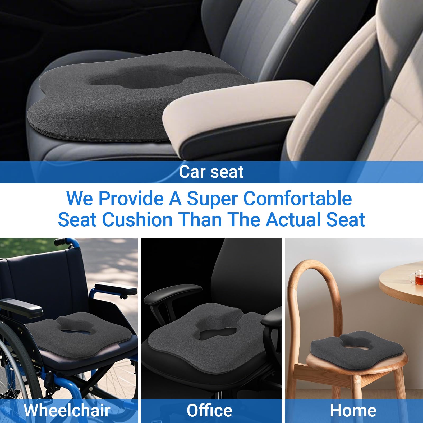Asktree cushion demonstrates wide chair compatibility