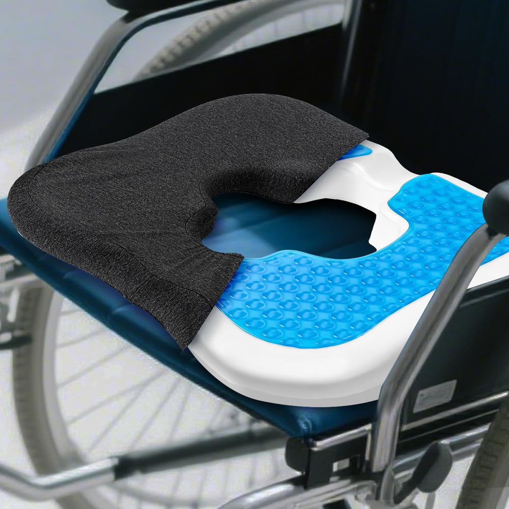 Asktree cushion placed in a wheelchair for daily use