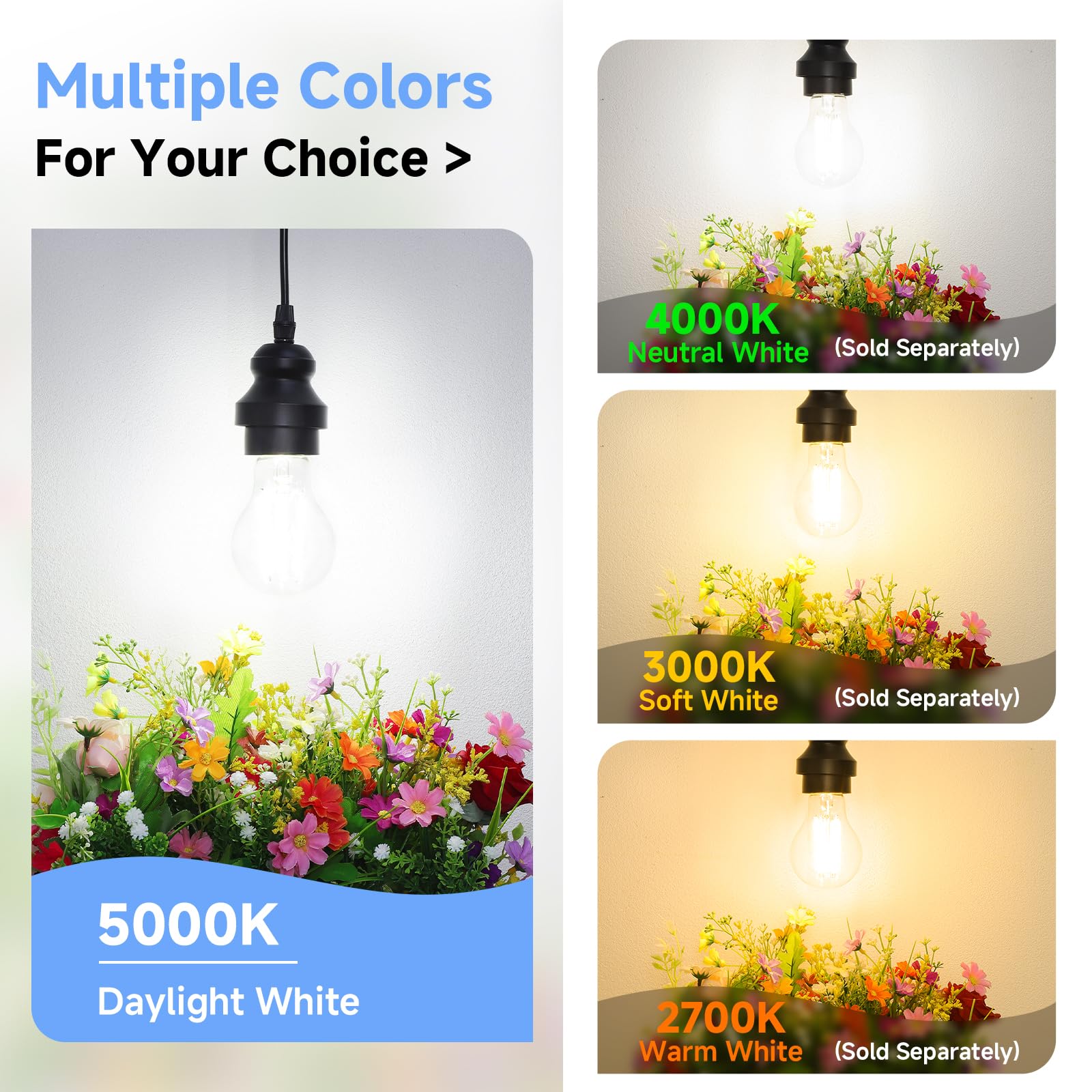 ASOMST energy-saving LED filament bulb reduces power usage and heat.
