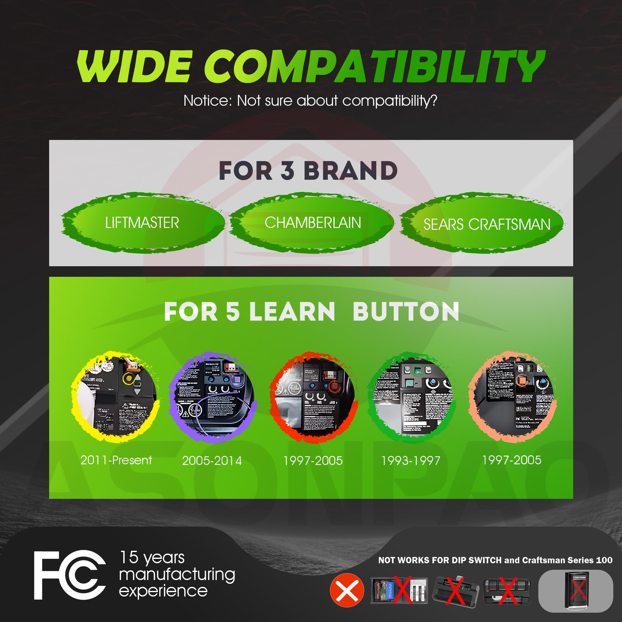 ASONPAO 953EV-P2 remote back view emphasizes durable construction and long-range performance.