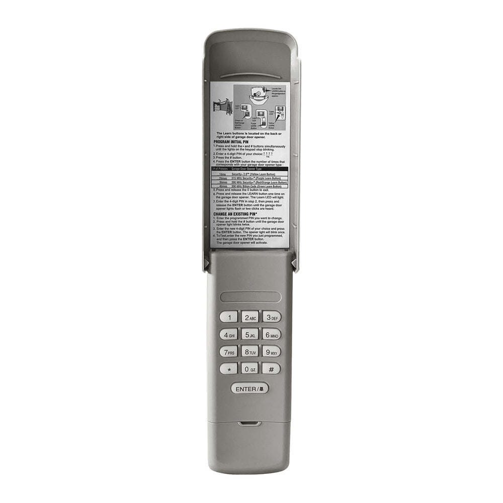 ASONPAO Chamberlain 940EV-P2 keypad front view with backlit keys for night access