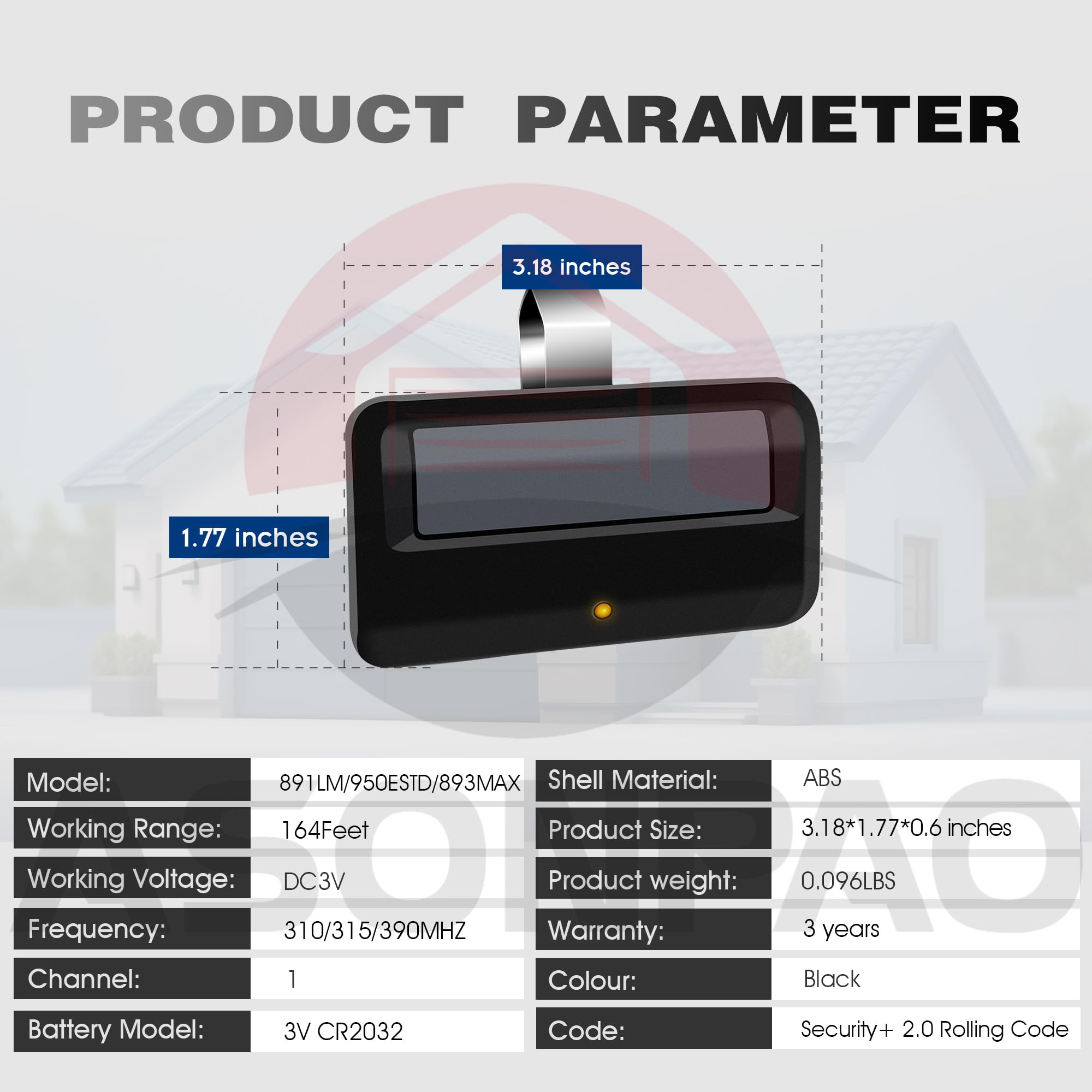 ASONPAO remote range up to 164 feet