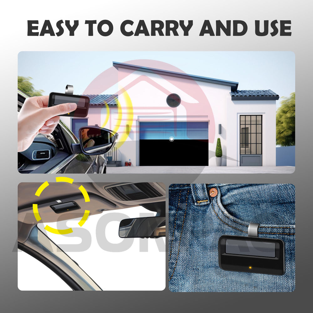 ASONPAO remote with rolling code anti-theft technology