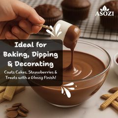 ASOZI wafers dipping tray showing smooth coat on treats
