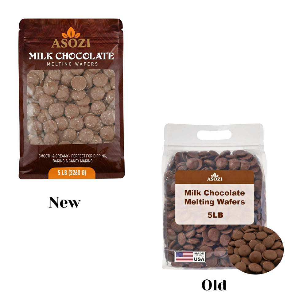 ASOZI Milk Chocolate Melting Wafers packaging ready to use