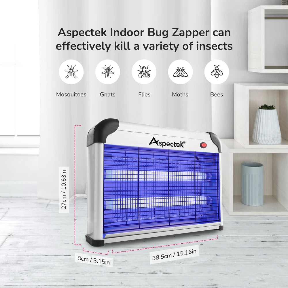 Aspectek replacement bulbs included for continued insect control