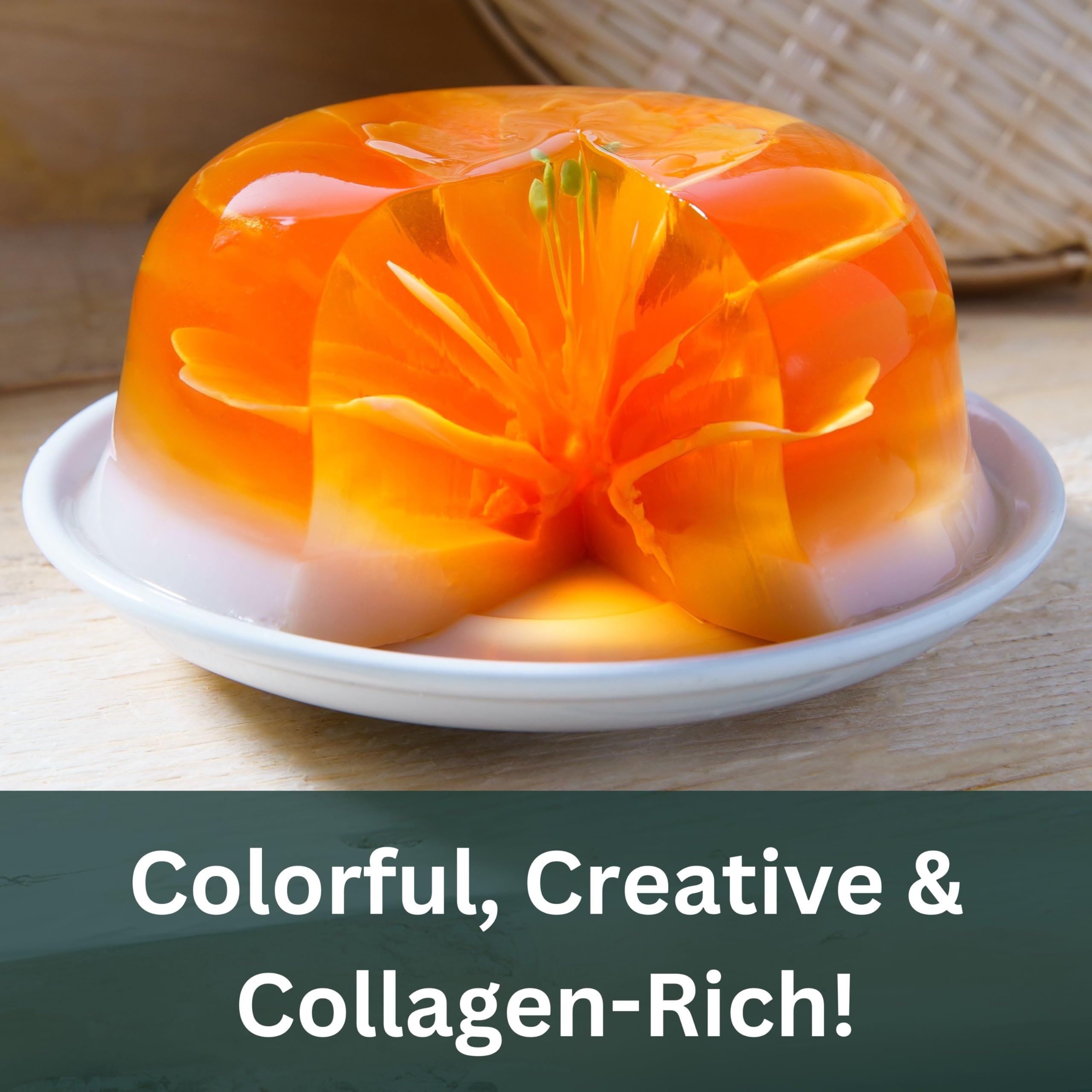 Aspen Naturals gelatin powder thickens soups and sauces for richer texture.
