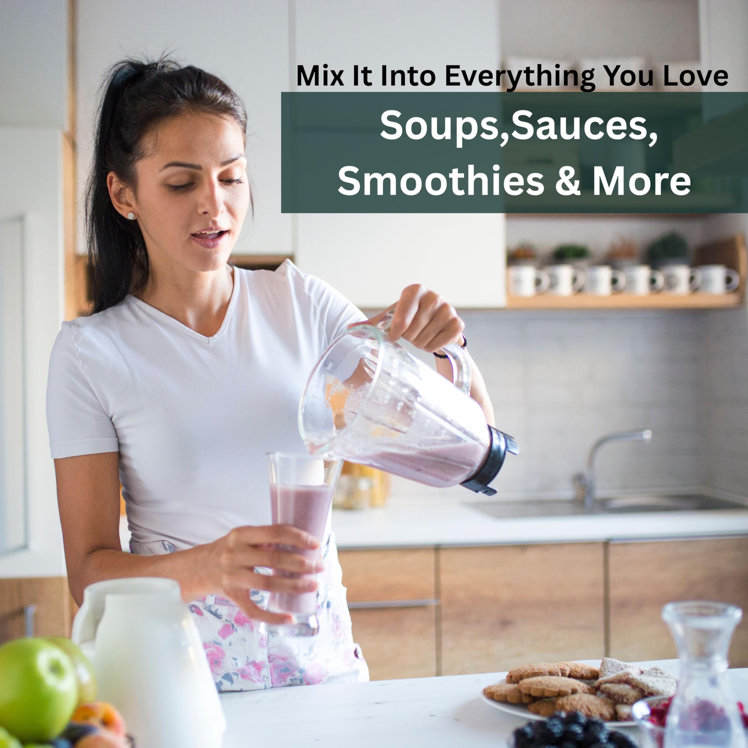 Aspen Naturals unflavored gelatin powder helps set desserts.