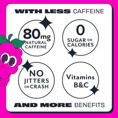 Aspire Raspberry Acai packaging highlights 12-pack convenience for daily energy.