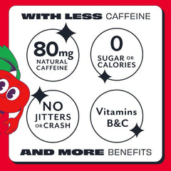ASPIRE Sweet Cherry energy pour glass displays a sparkling finish for daily bursts
