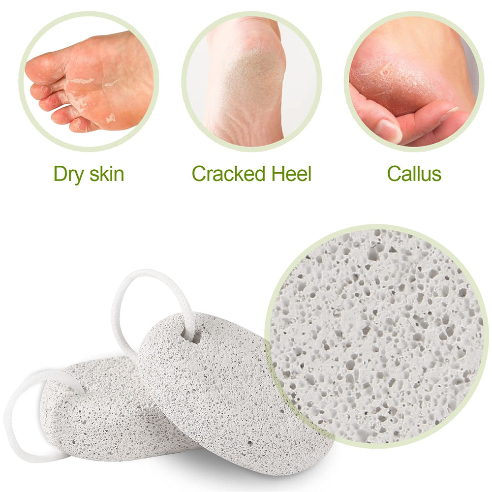 Asqraqo natural lava stone exfoliation for softer feet
