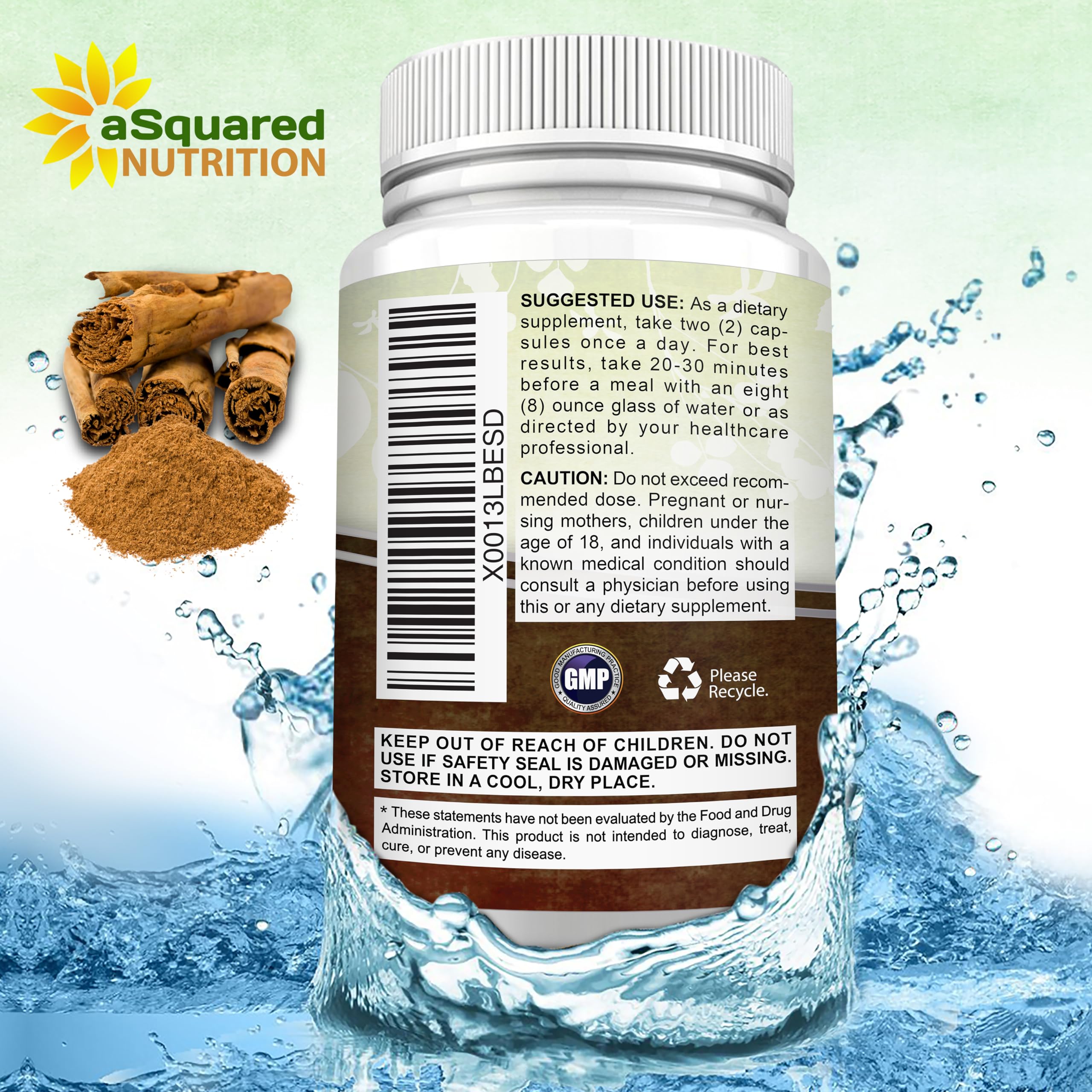 aSquared Nutrition label highlights 1200mg per serving