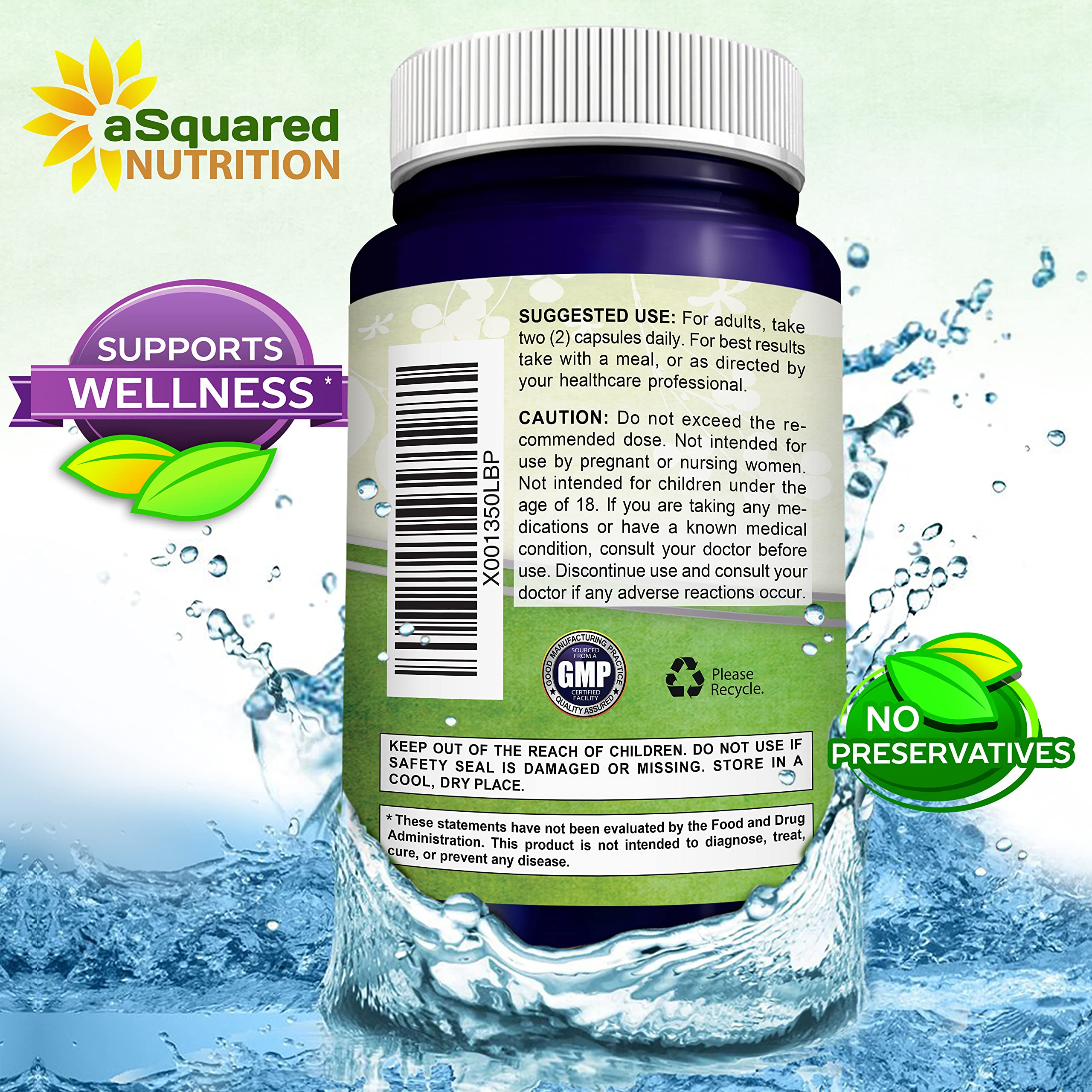 aSquared Nutrition 90-day supply bottle communicates long-term antioxidant support