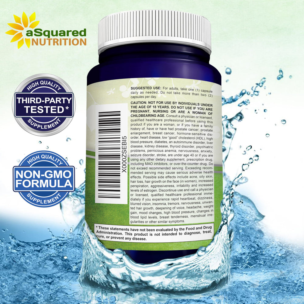 aSquared Nutrition DHEA 100mg supports immune health routine.