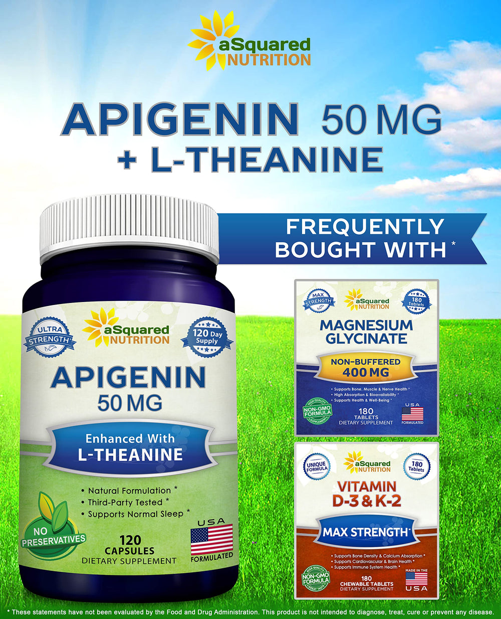 aSquared Nutrition supporting skin and brain health through apigenin