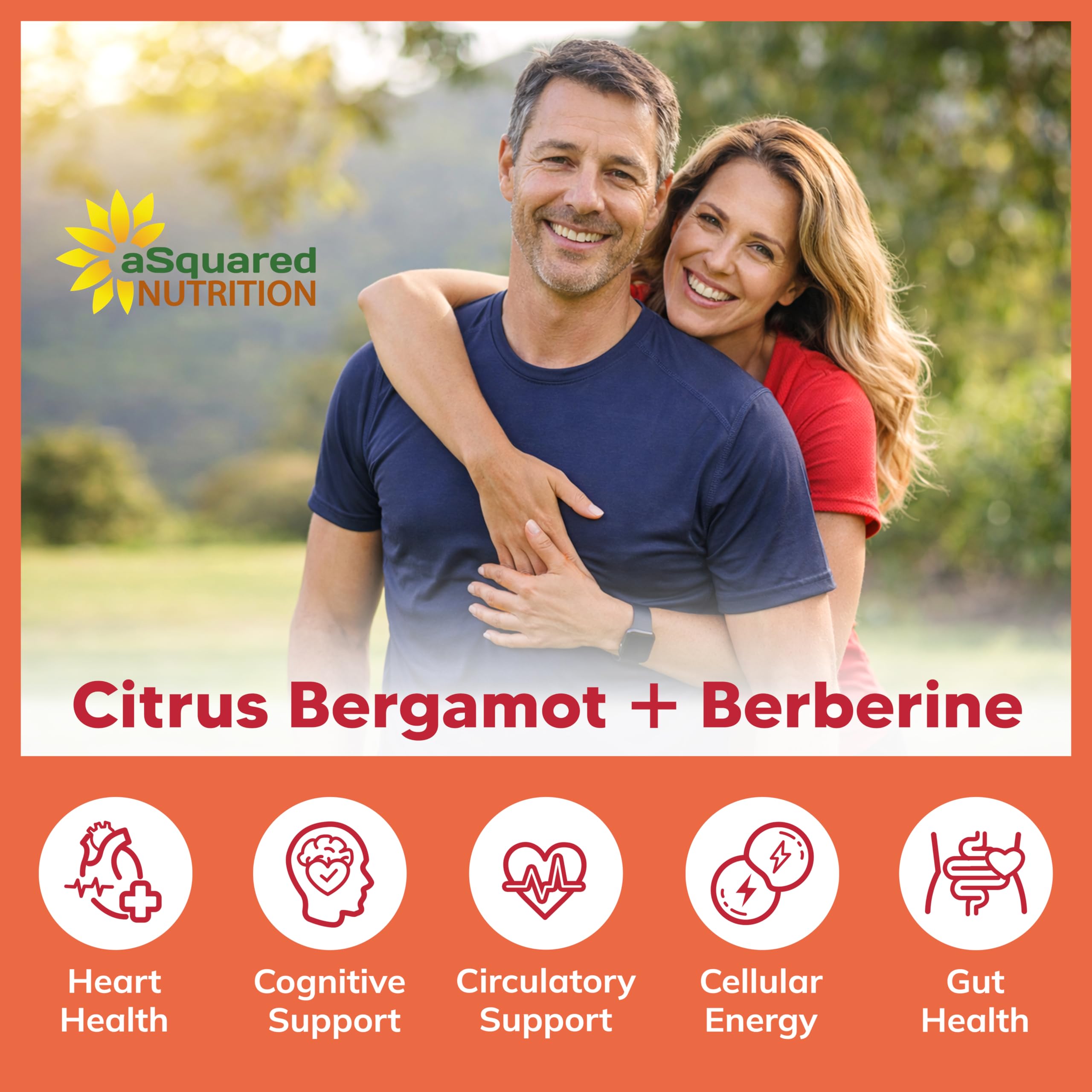 aSquared Nutrition Citrus Bergamot with Berberine on display emphasizing antioxidant support.