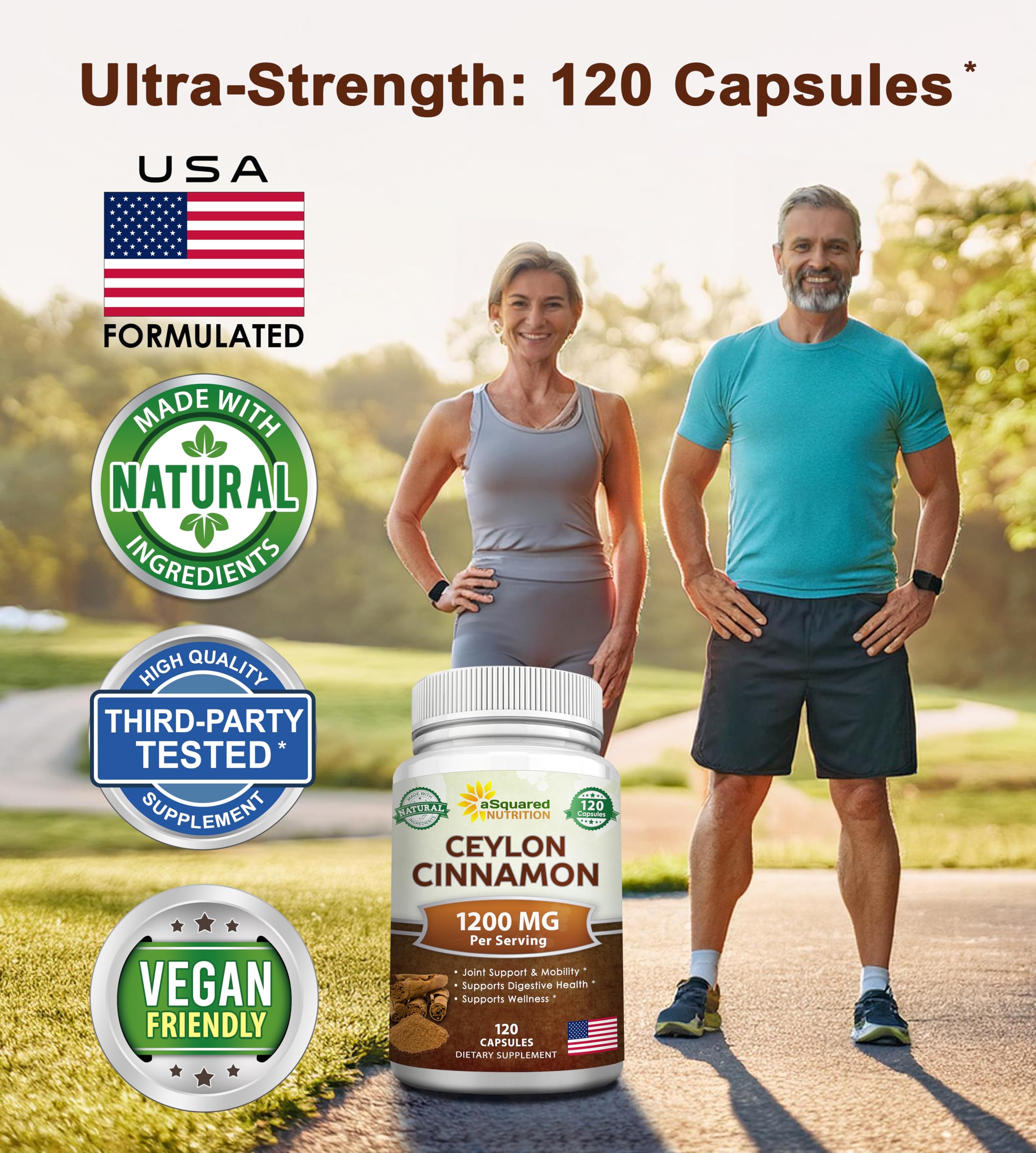 aSquared Nutrition 60-day supply view on shelf