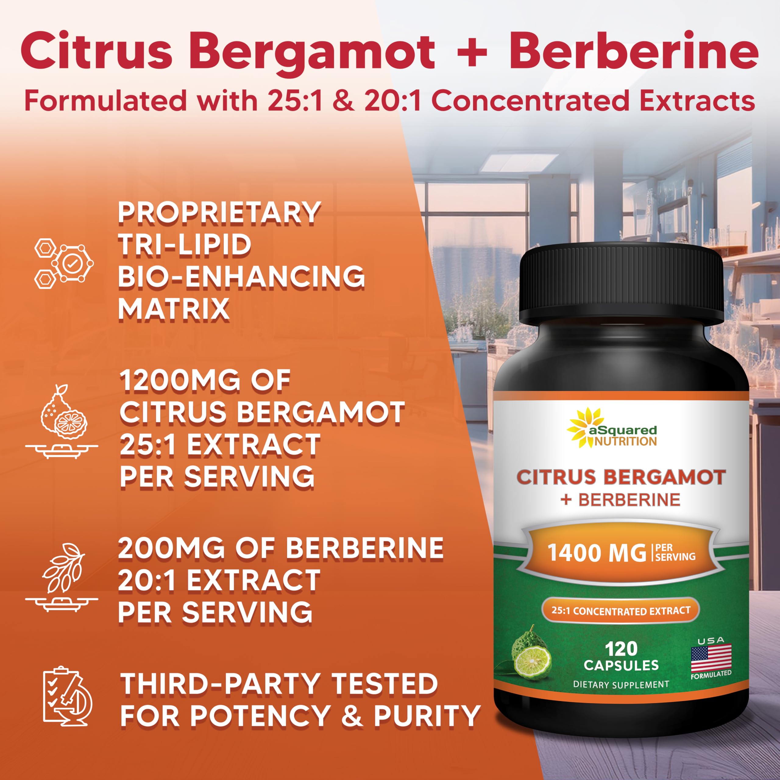 aSquared Nutrition Tri-Lipid matrix ingredients visual aiding absorption.