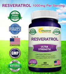 aSquared Nutrition vegan formulation emphasizes plant-based resveratrol without fillers