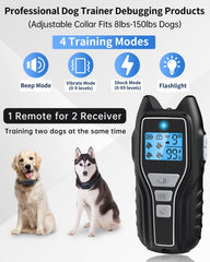 Asrcs waterproof dog training collar handles outdoor use in rain, puddles, and splashes.