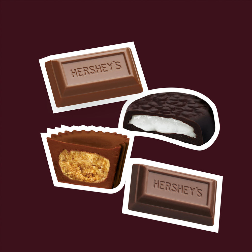 Assorted zero-sugar chocolate candies shown for celebrations.