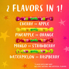 Assortit Mamba Chews watermelon-raspberry flavor, great for on-the-go snacking.