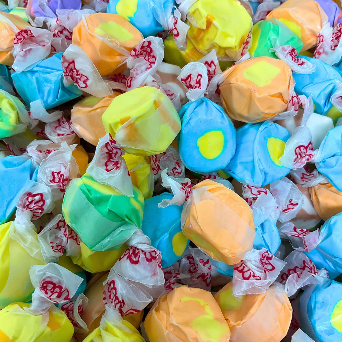 Assortit Easter tropical taffy banana pieces, chewy and fruity for grab-and-go snacking.
