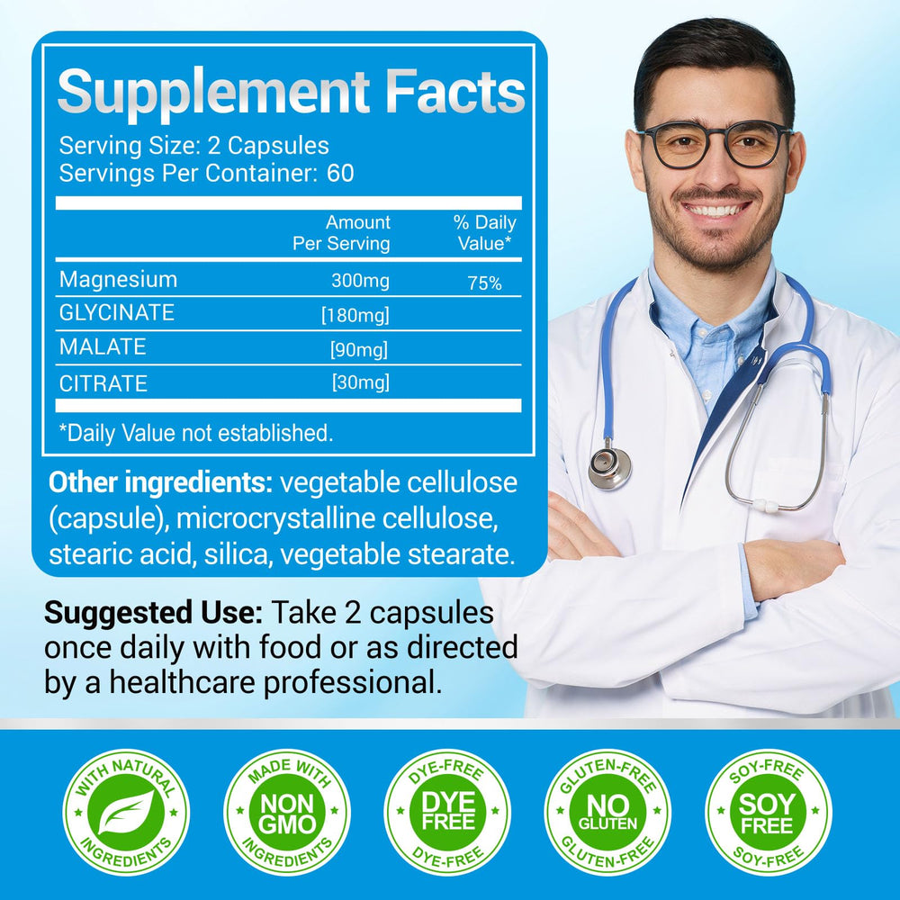 ASSR Magnesium Complex capsules closeup highlighting easy daily intake