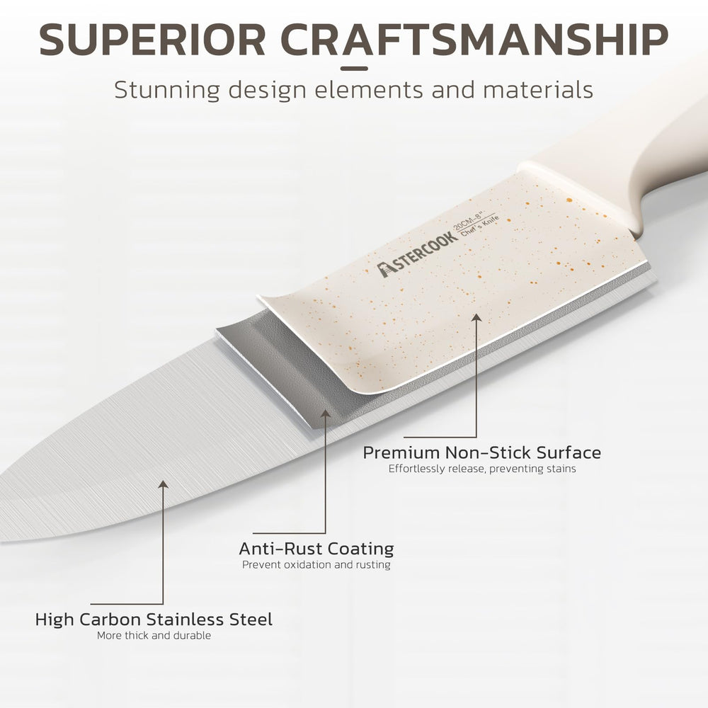Astercook 3.5-inch paring knife for peeling and trimming