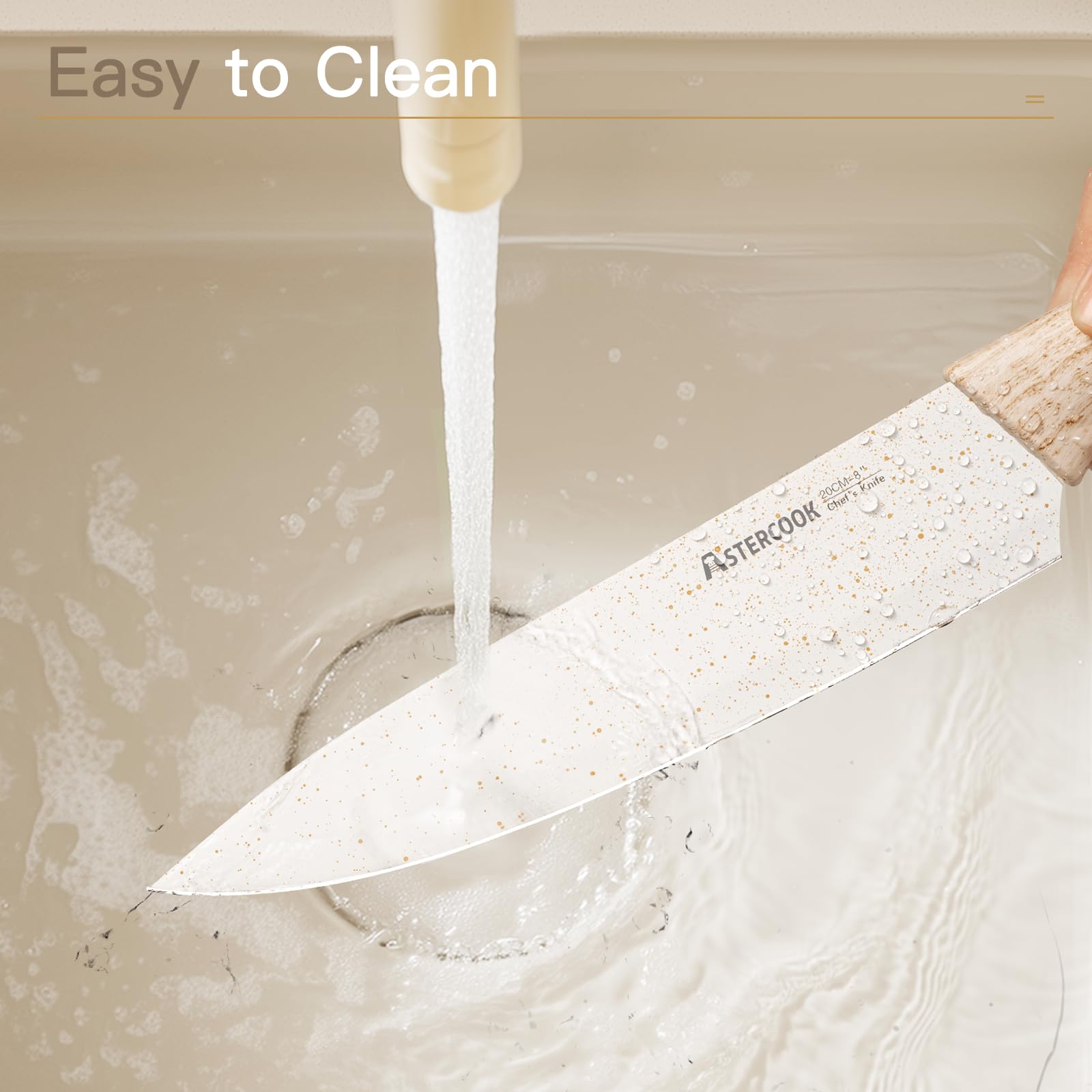 Astercook knife set 3.5-inch paring knife for delicate peeling and mincing