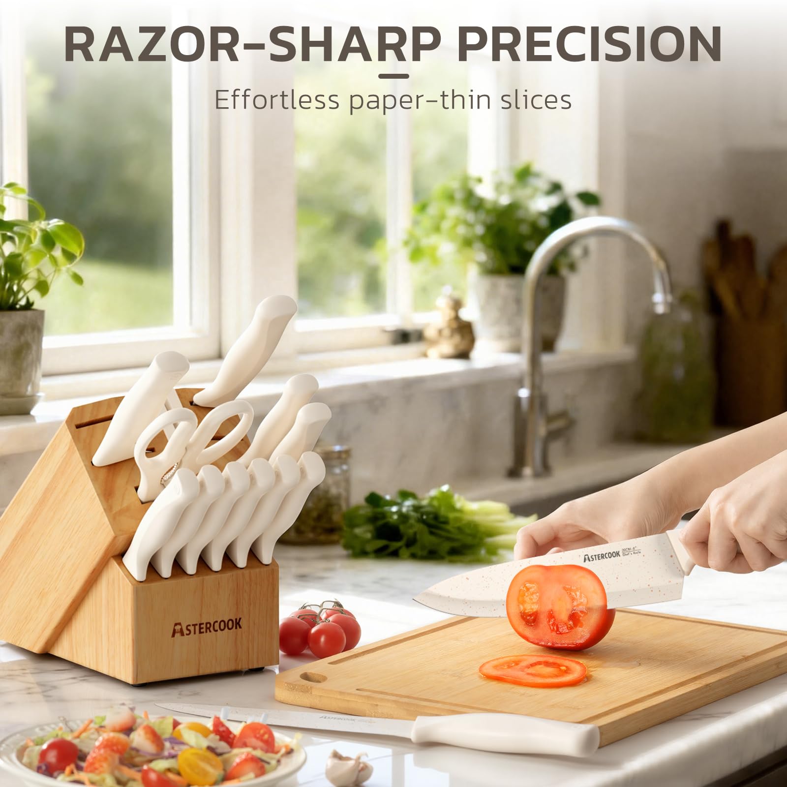 Astercook 5-inch utility knife handles versatile prep tasks