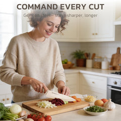 Astercook 8-inch slicing knife ideal for even portions
