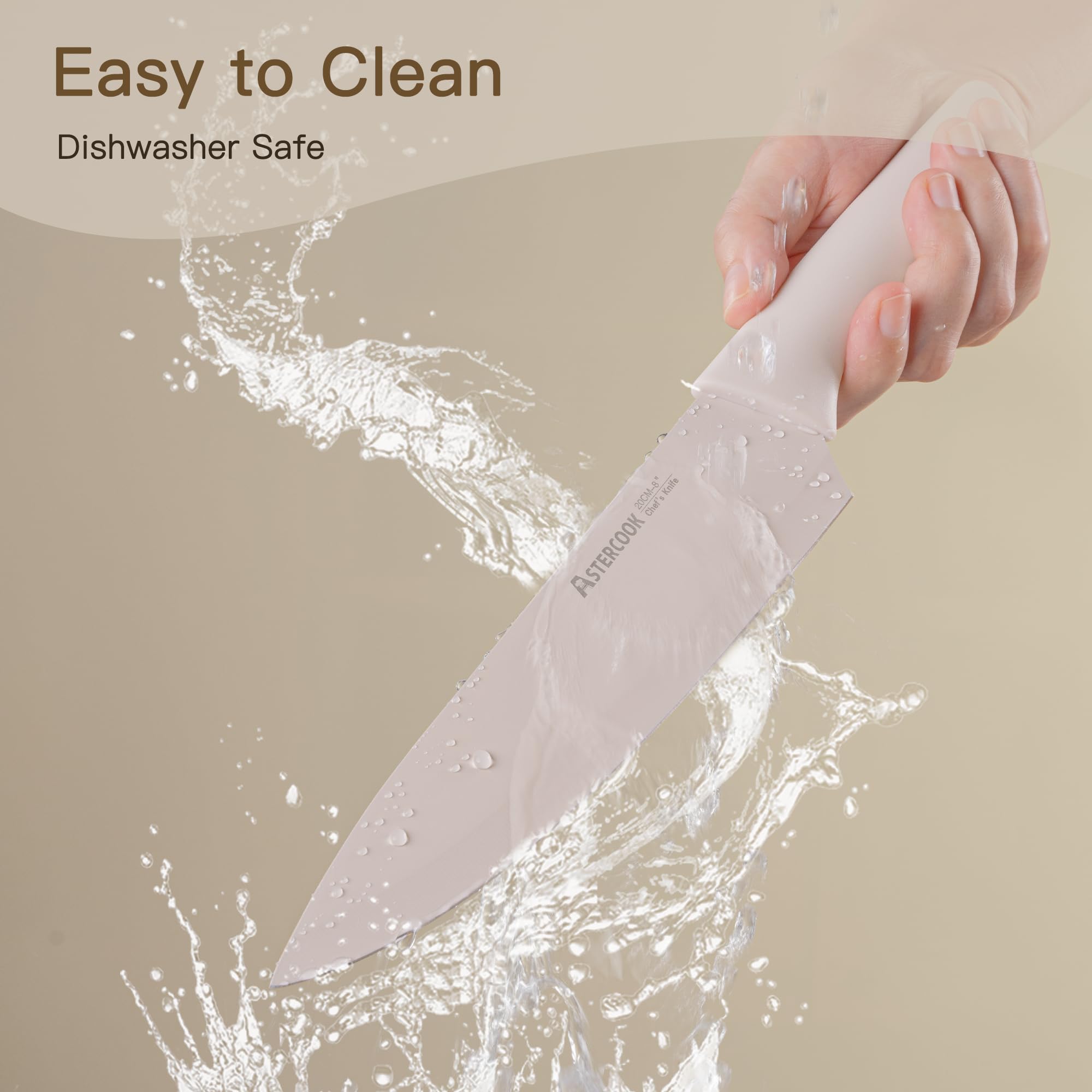 Astercook kitchen shears with blade guards for safe storage