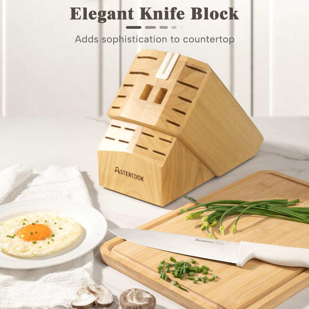 Astercook razor-sharp blades provide precise cuts for onions, roasts, and more.