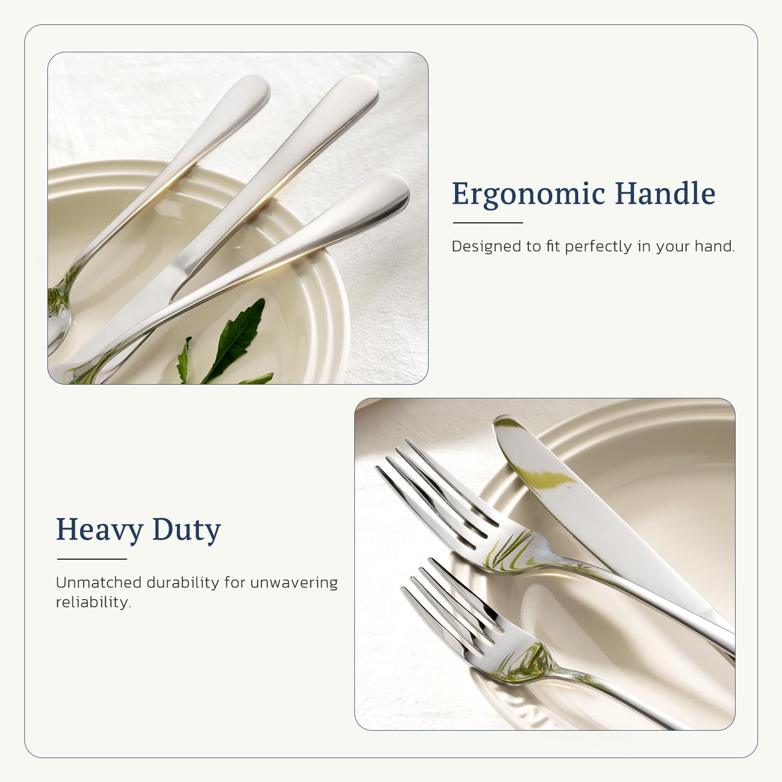 Astercook steak knives close-up showing serrations for clean cuts