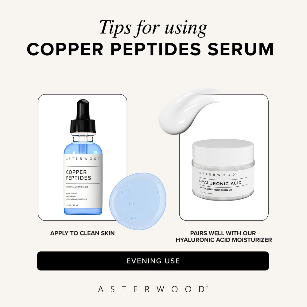 Asterwood lightweight serum absorption showing quick penetration into the skin.