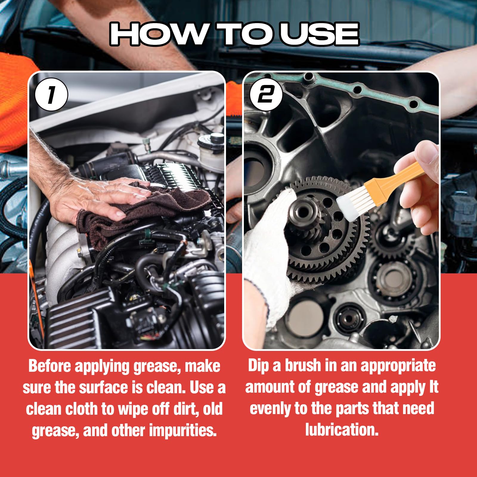 AstraVox White Lithium Grease withstands heat in harsh environments, maintaining performance
