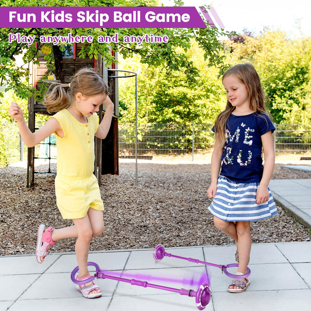 Astrell Skip Ball flashes colorful lights to boost play appeal.