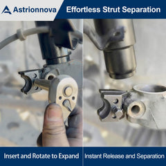 Astrionnova spreader tool lower ball joint end enables easy separation
